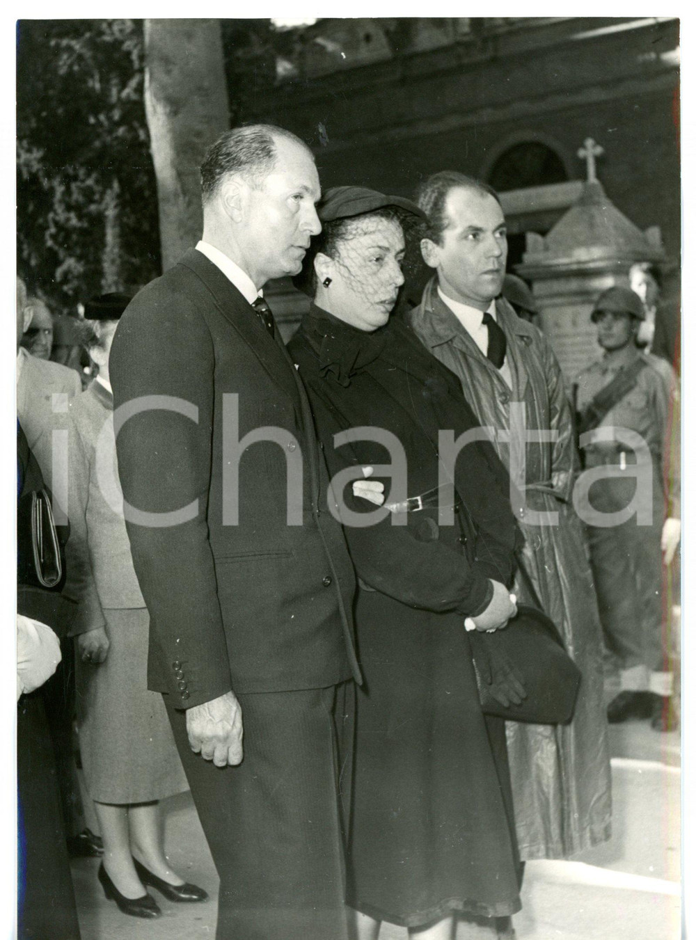 1953 ROMA Traslazione spoglie del generale Umberto UTILI - I familiari *Foto