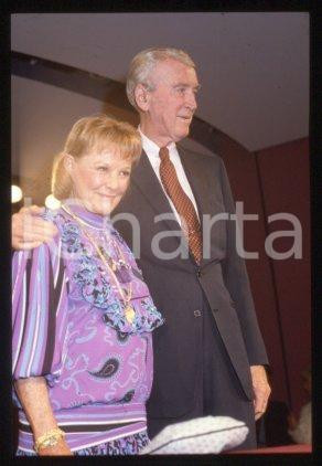 Fotografia d epoca originale 35mm vintage slide 1985 ca CINEMA June ALLYSON and James STEWART 48 1