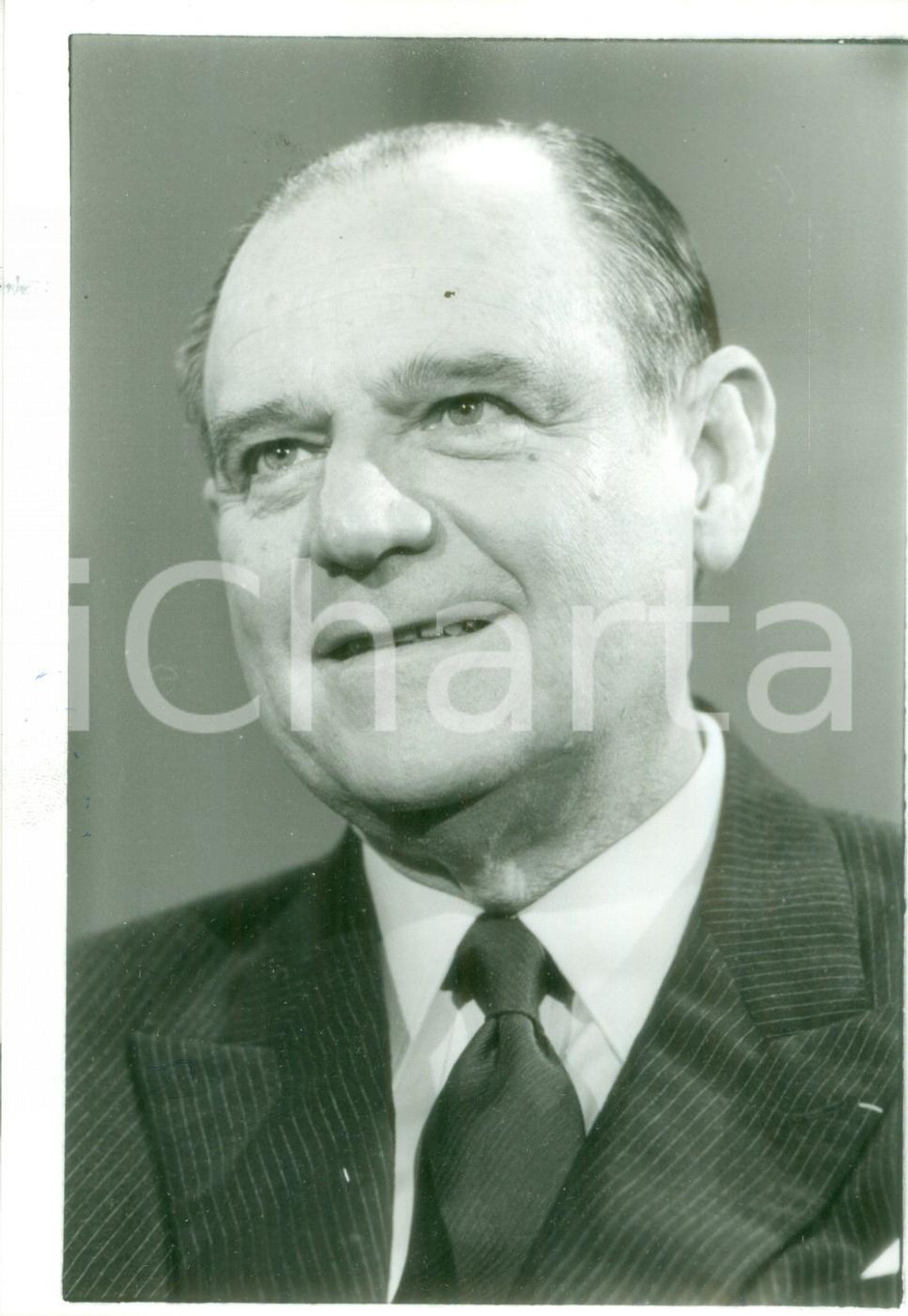 Fotografia d epoca originale 1985 ca PARIS Politico Raymond BARRE ospite a Apostrophes Fotografia 1