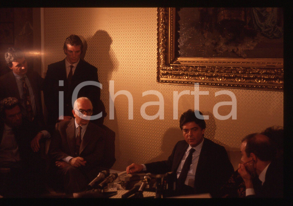 35mm vintage slide* 1991 ca MILANO Claudio MARTELLI Giacomo ROSSANO (3)