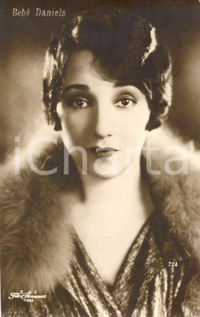 Cartolina originale da collezione 1925 ca CINEMA BebÃ¨ DANIELS - Ritratto *Cartolina postale FP VG 1