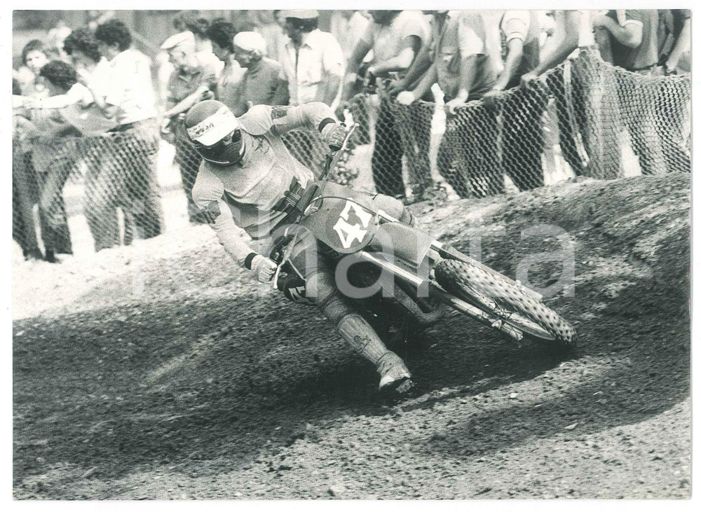Fotografia d epoca originale 1981 NEMBRO Campionato italiano MOTOCROSS Foto 18x12 cm 6 1