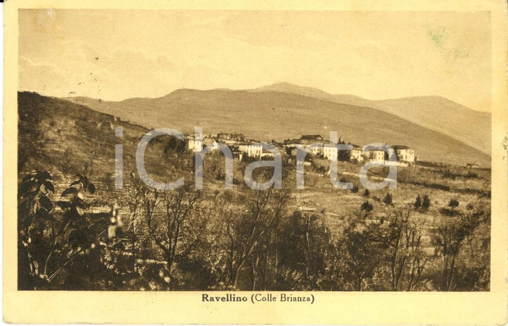 Cartolina originale da collezione 1940 ca COLLE BRIANZA LC Veduta panoramica della frazione RAVELLINO FP VG 1