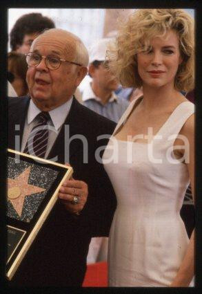 35mm vintage slide* 1992 HOLLYWOOD Walk of Fame Kim BASINGER & Johnny GRANT (9)