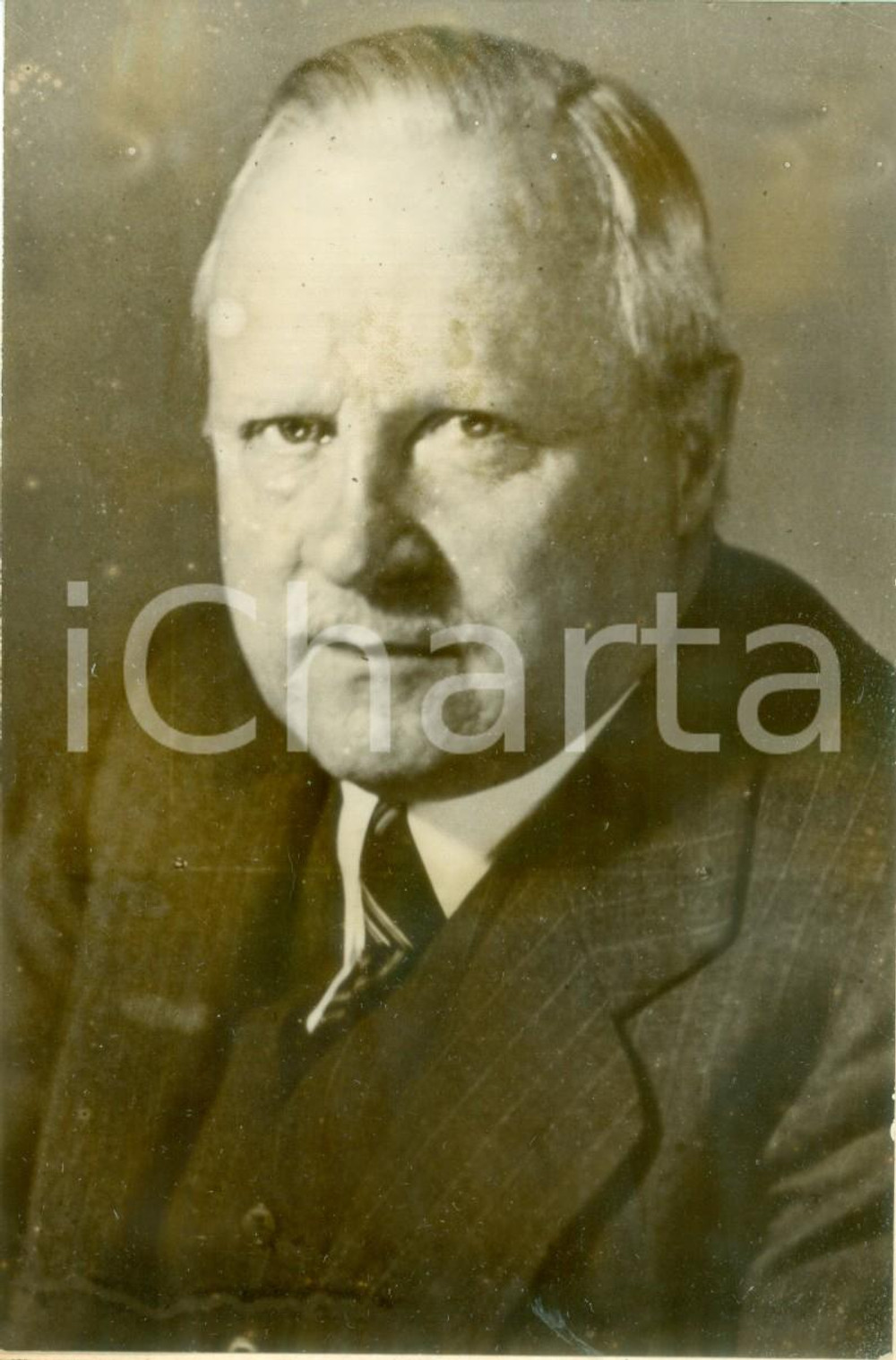 Fotografia d epoca originale 1939 FINLANDIA Ritratto di Vaino TANNER Ministro delle Finanze Fotografia 1
