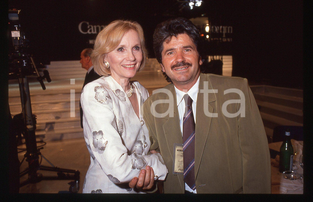 35mm vintage slide* 1990 CAMPIONE D'ITALIA Eva Marie SAINT Rolando ELISEI (1)