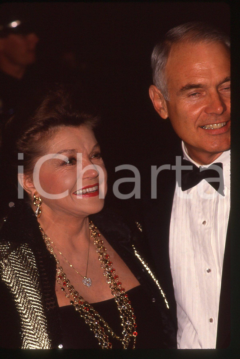 35mm vintage slide* 1991 BEVERLY HILLS Esther WILLIAMS ai GOLDEN GLOBE AWARDS *1