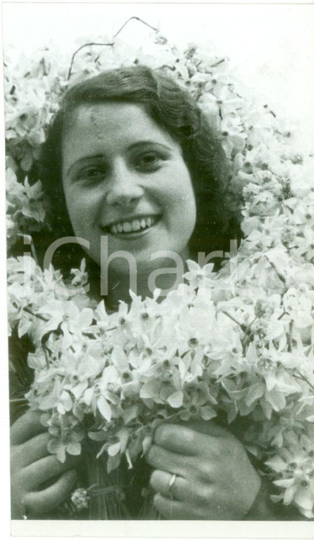 Fotografia d epoca originale 1939 ROCCA PRIORA RM I festeggiamenti per la Festa del Narciso Fotografia 1