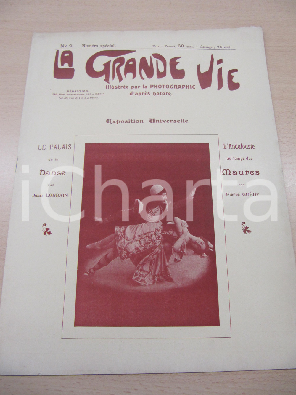 Giornale, rivista storica 1900 LA GRANDE VIE Rivista EROTICA illustrata Anno 2 n° 9 PARIS EXPO 1