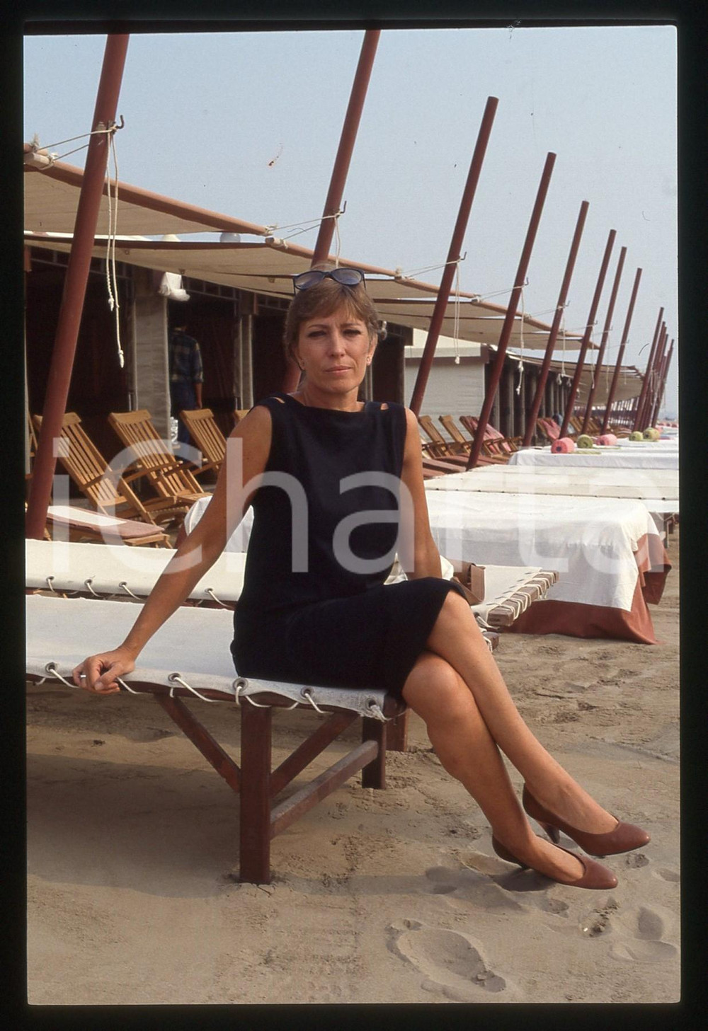 35mm vintage slide*1986 VENEZIA LIDO Mercedes SAMPIETRO Ritratto dell'attrice 18