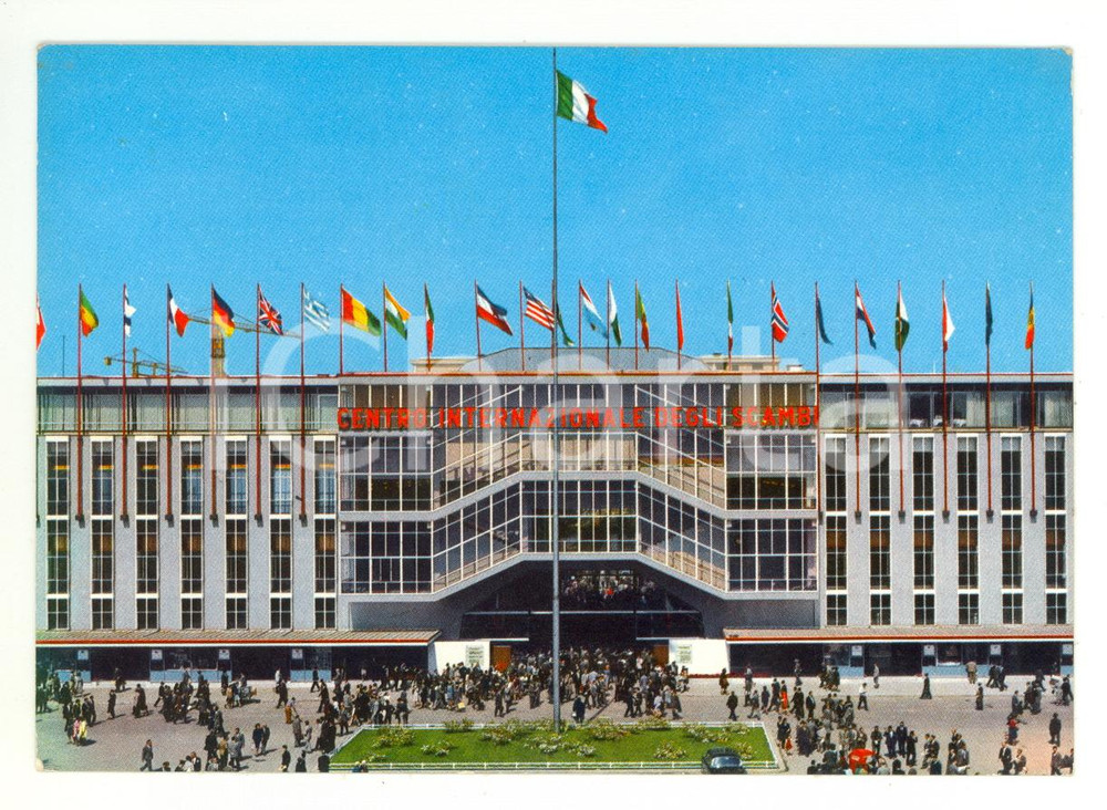 Cartolina originale da collezione 1964 MILANO Fiera Palazzo Nazioni Centro Internazionale Scambi *Cartolina FG VG 1