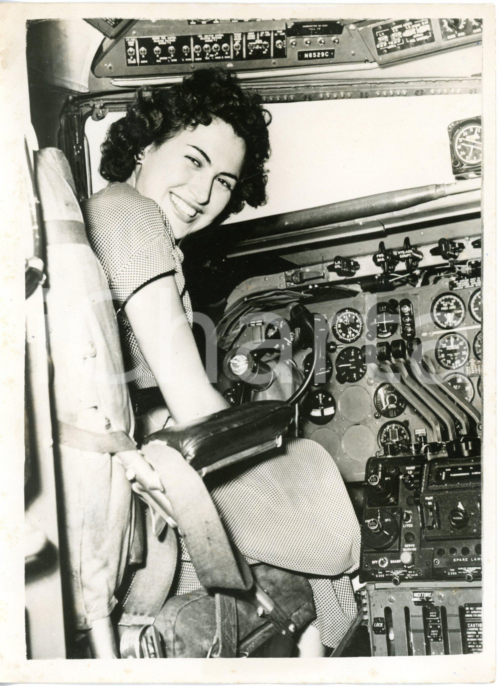 1953 ROMA Rita STAZZI parte per il concorso di MISS UNIVERSO *Foto 15x20