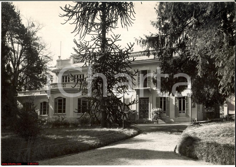 Fotografia d'epoca originale 1935 Stresa Villa Azalee per Ciano, Menotti Thanhoffer 1