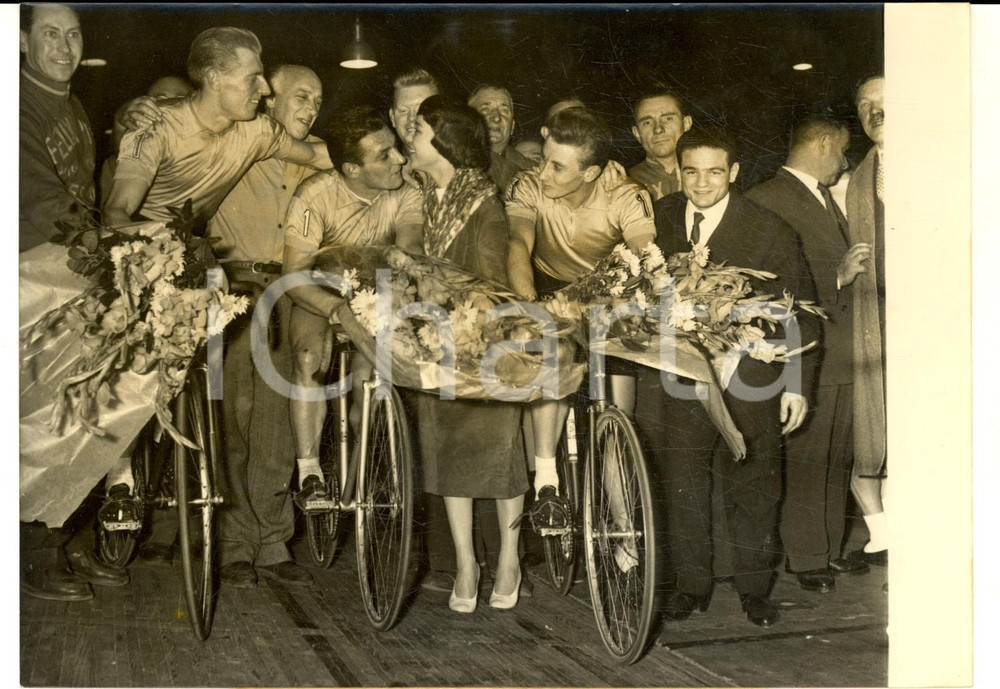 1957 SIX JOURS DE PARIS André DARRIGADE Ferdinando TERRUZZI Jacques ANQUETIL