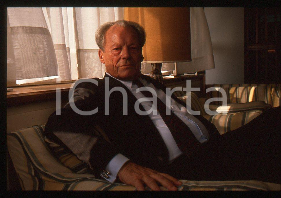 35mm vintage slide*1989 VIAREGGIO Willy BRANDT presenta "My life in politics" 44