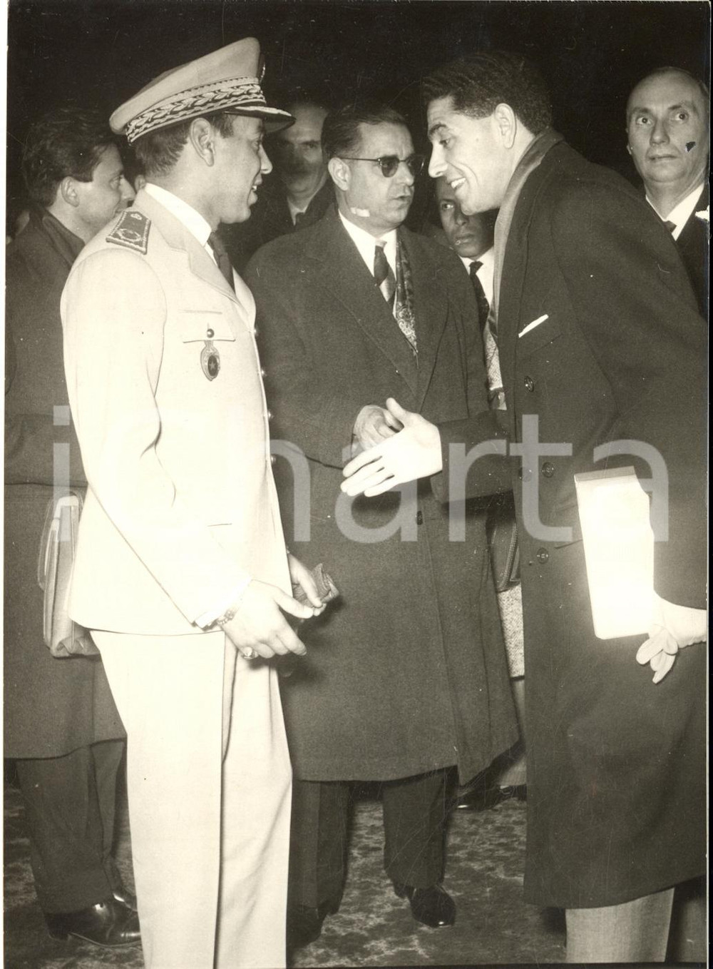 1958 ROMA CIAMPINO Transito principe ereditario Moulay Hassan del Marocco - Foto