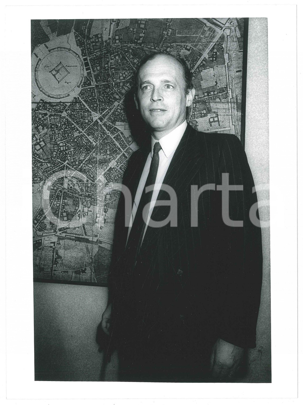 Fotografia d epoca originale 1985 ca MILANO Carlo RADICE FOSSATI Ritratto  Foto 18x24 cm 2 1