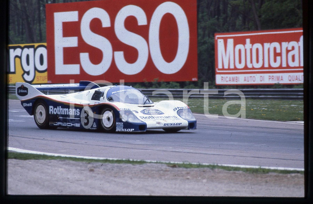 35mm vintage slide* 1985 1000 KM MONZA PORSCHE 956 ROTHMANS durante gara (3)