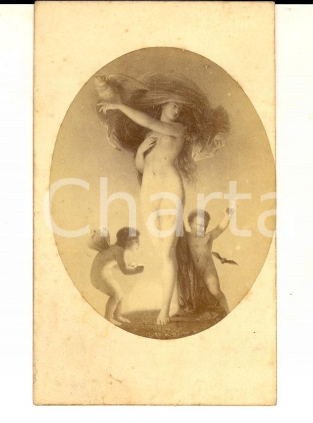 Fotografia d epoca originale 1870 ca GOBERT L Ã©toile du soir Cartealbum nÂ° 42 GOUPIL & Cie 1