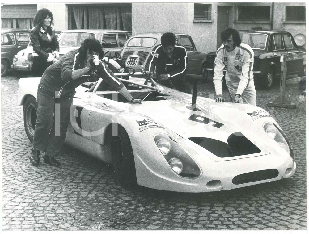 Fotografia d epoca originale 1972 FORMULA UNO  1000 km di MONZA  PORSCHE 908/2 Drivers WICKY / BRUN Photo 1