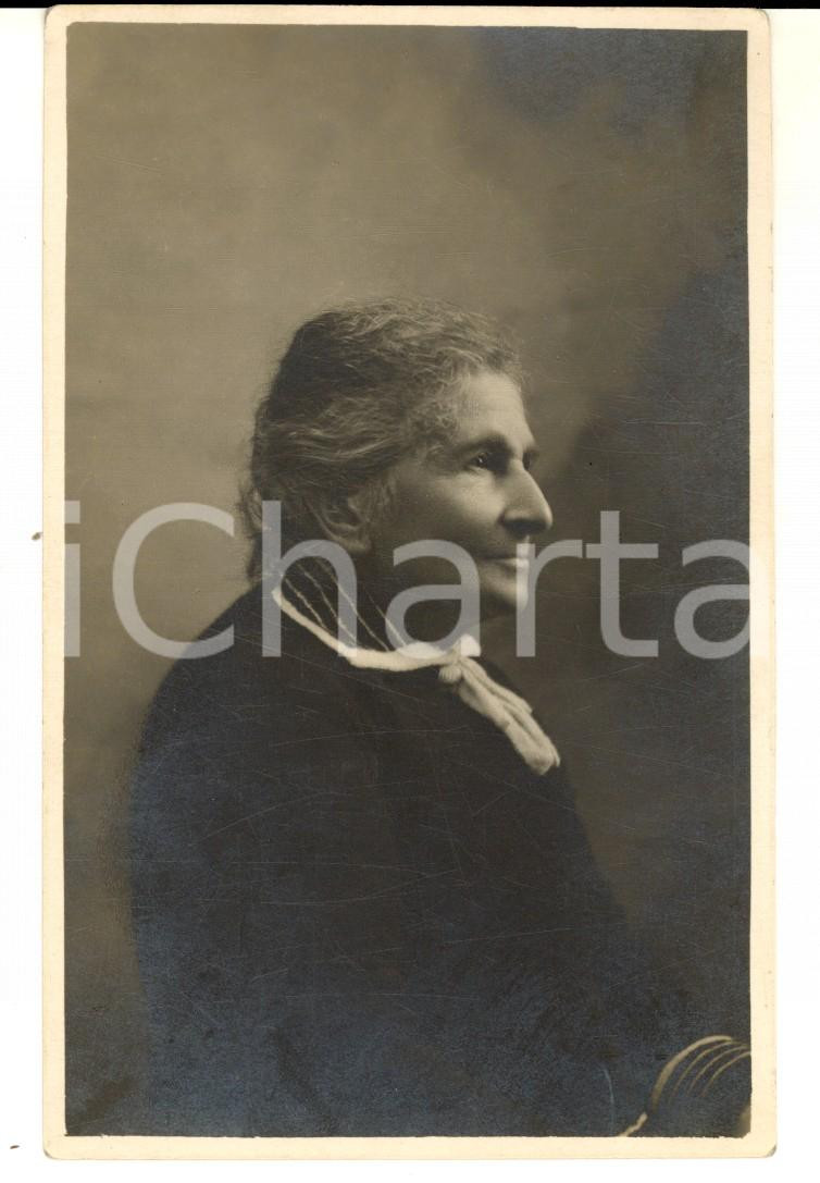 Fotografia d epoca originale 1920 ca CASTIGLIONE DELLE STIVIERE MN Ritratto di anziana Foto MARAGLIO 1