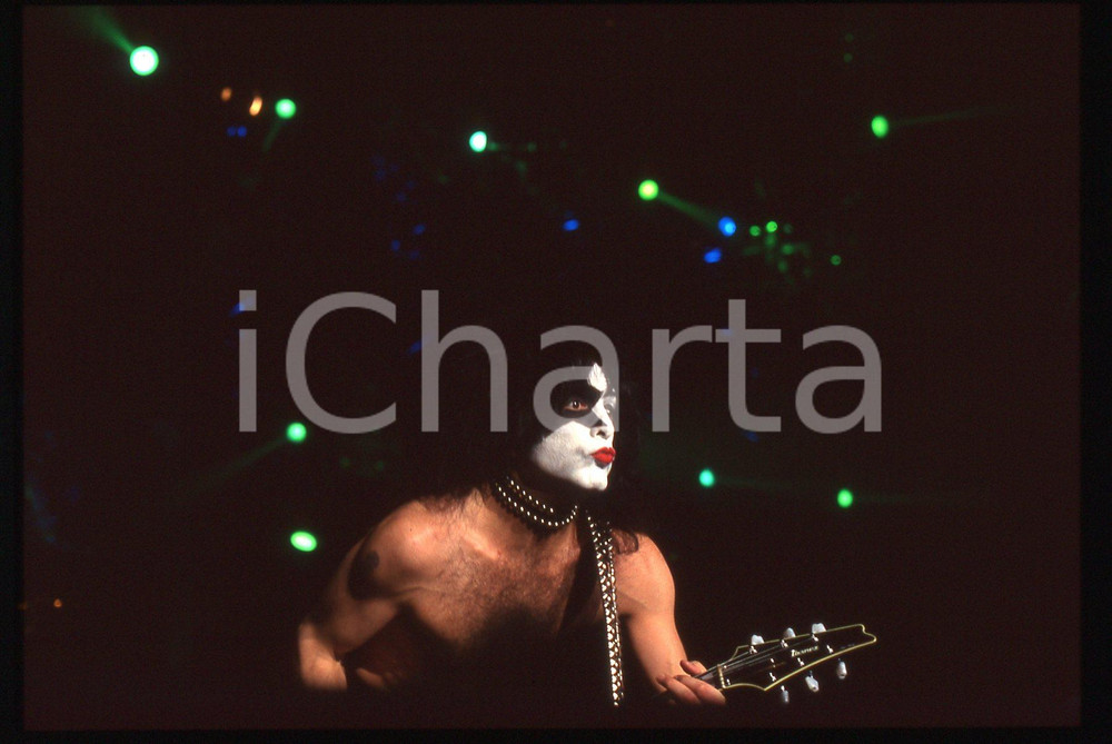 35mm vintage slide* 1999 FORUM DI ASSAGO Paul STANLEY dei KISS in concerto (4)