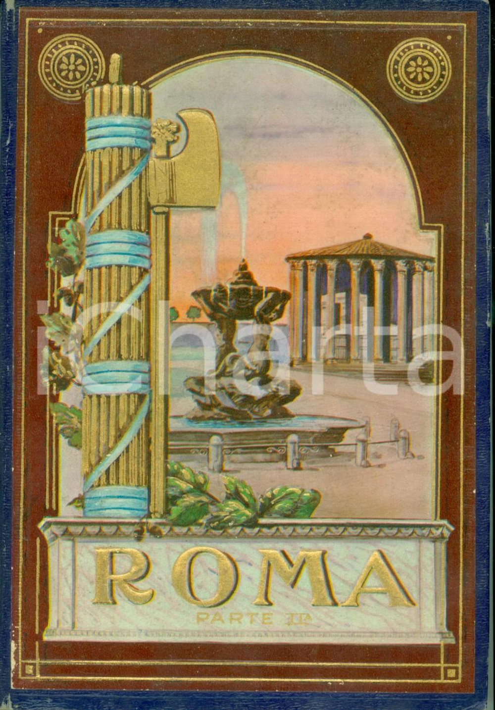 Documento originale, autentico 1935 ca ROMA Libretto con 32 vedutine fotografiche Parte II ILLUSTRATO 1
