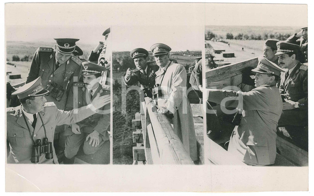 Fotografia d epoca originale 1949 YUGOSLAVIA Marshal TITO General Peko DAPCEVIC Koca POPOVIC Photo 21x13 cm 1