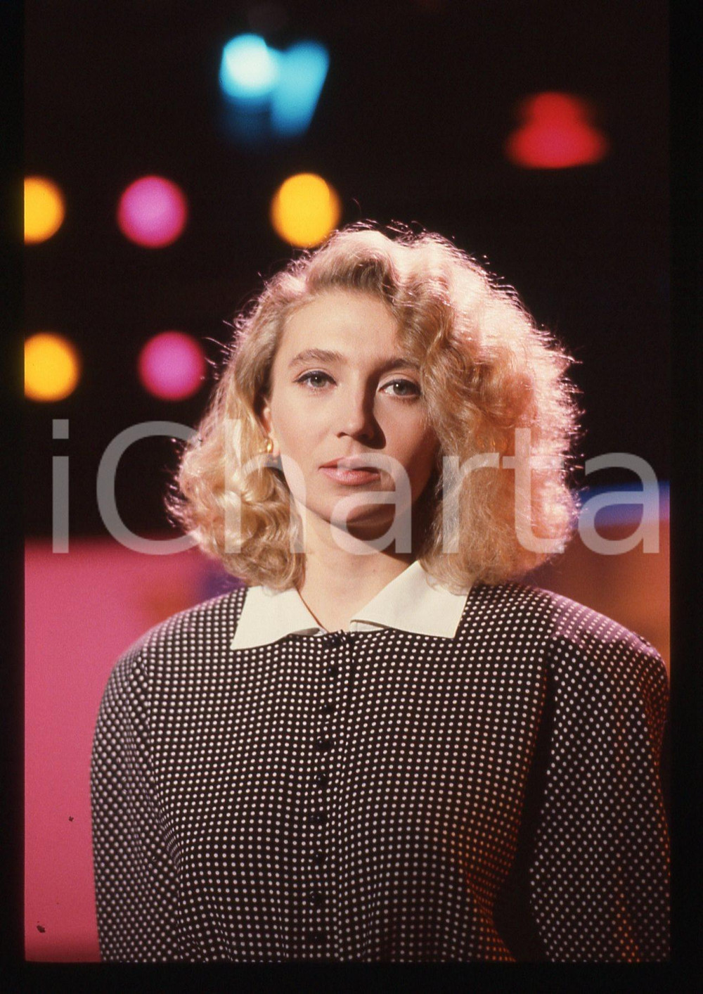 35mm vintage slide* 1987 FESTIVAL DI PRIMAVERA Rossana CASALE Ritratto (1)