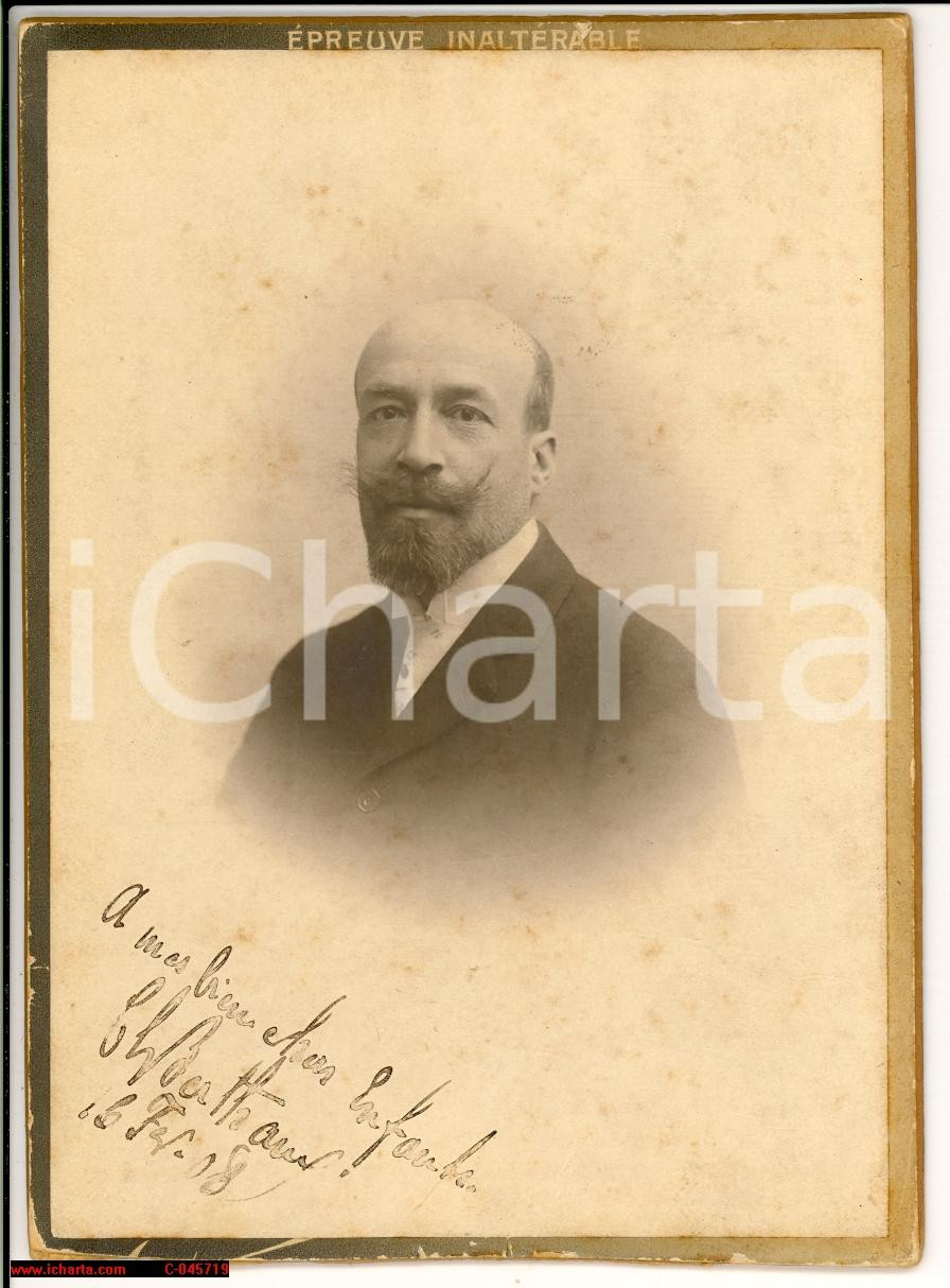 Fotografia d epoca originale 1908 Charles BERTREUX Portrait VICTOIRE Lyon photo 1