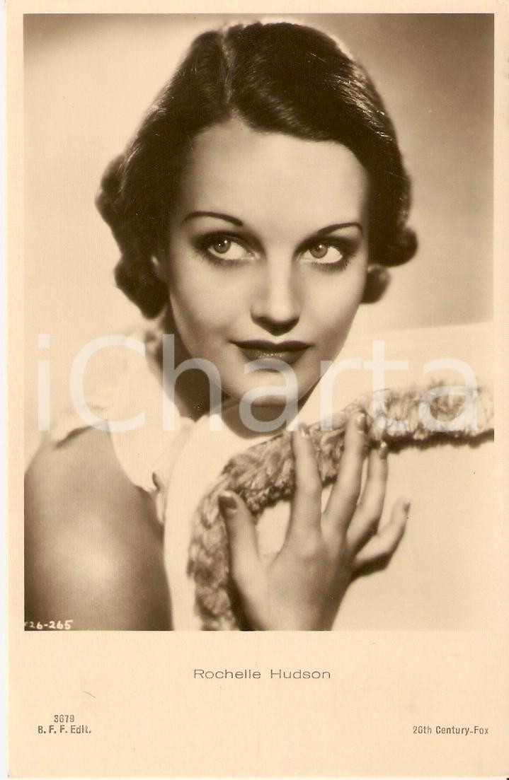 Cartolina originale da collezione 1936 CINEMA Actress Rochelle HUDSON Portrait *Cartolina FP NV 1
