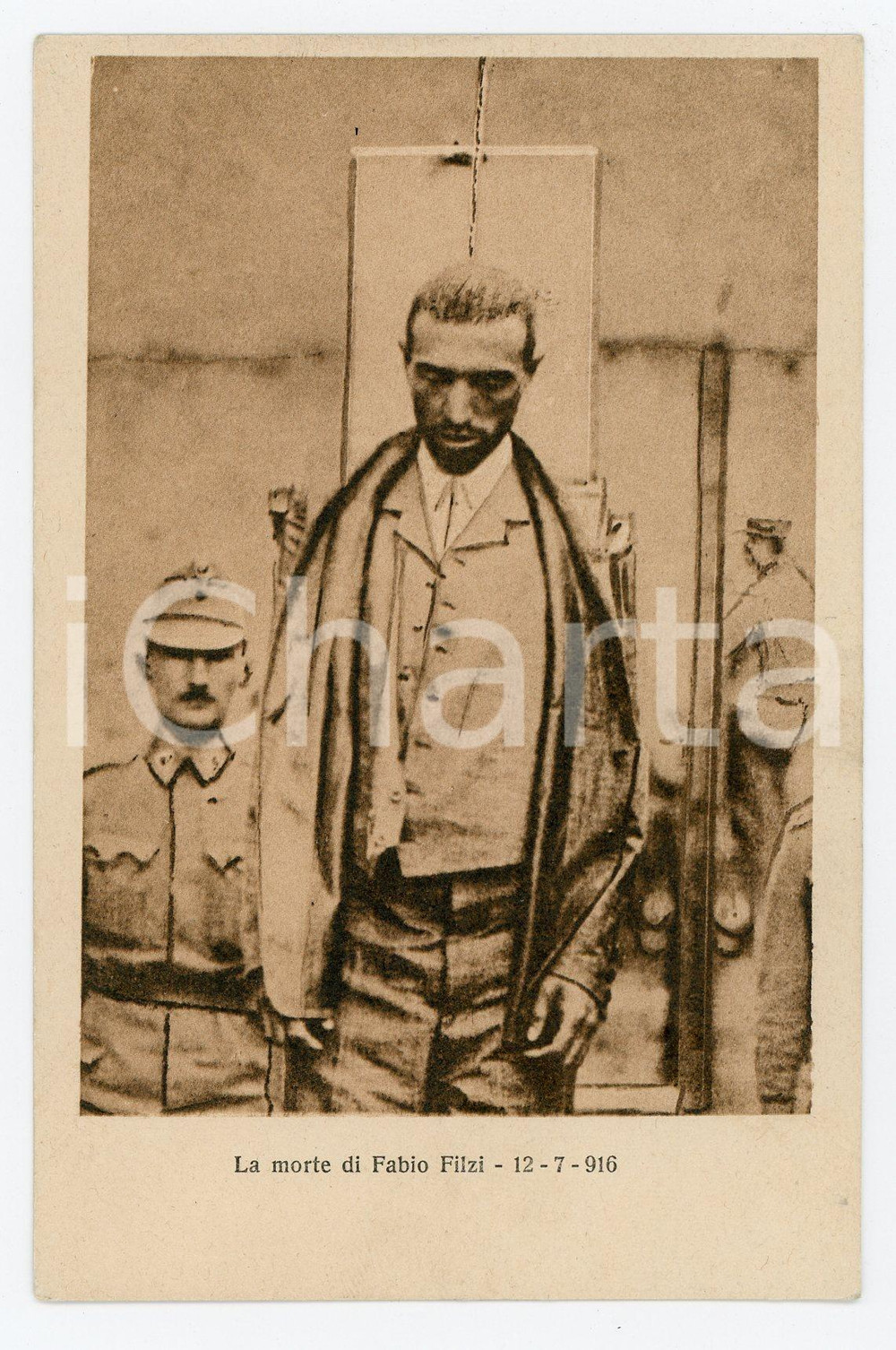 Cartolina originale da collezione 1930 Post mortem FABIO FILZI  12.7.1916 Cartolina postale 1