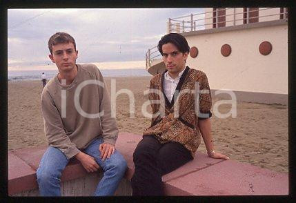 35mm vintage slide* 1996 ca VENICE Reuben PILLSBURY Christopher CHAPLIN (20)