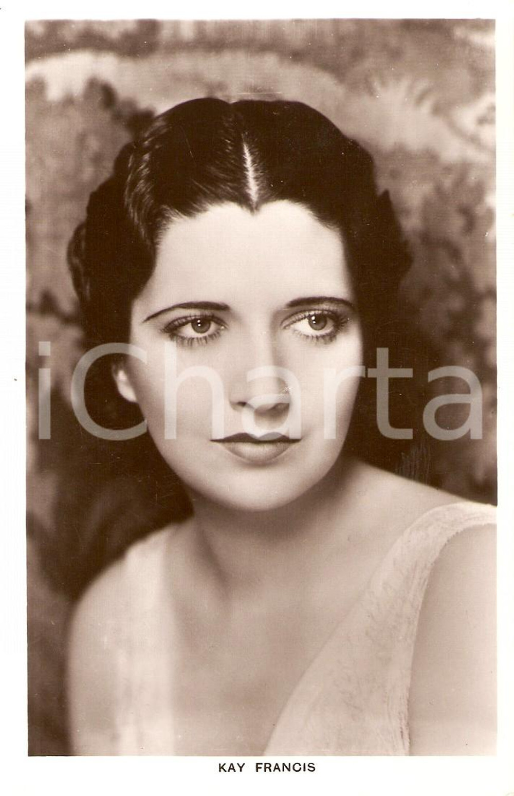 Cartolina originale da collezione 1930 ca CINEMA Actress Kay FRANCIS Portrait *Cartolina FP NV 1
