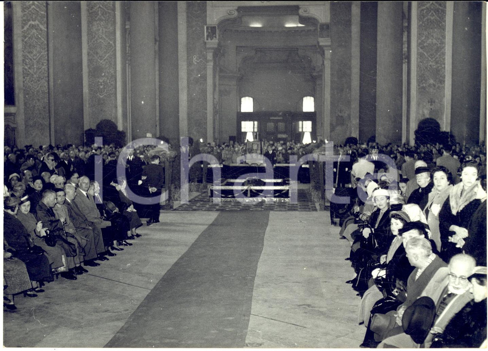 1957 ROMA Chiesa S. Maria degli Angeli - Esposizione salma Beniamino GIGLI Foto