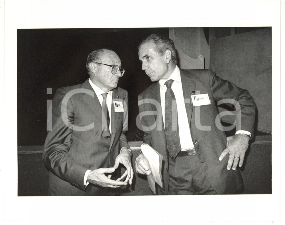 1990 ca CONFINDUSTRIA Piccola Industria - Giuseppe GAZZONI con Walter MANDELLI