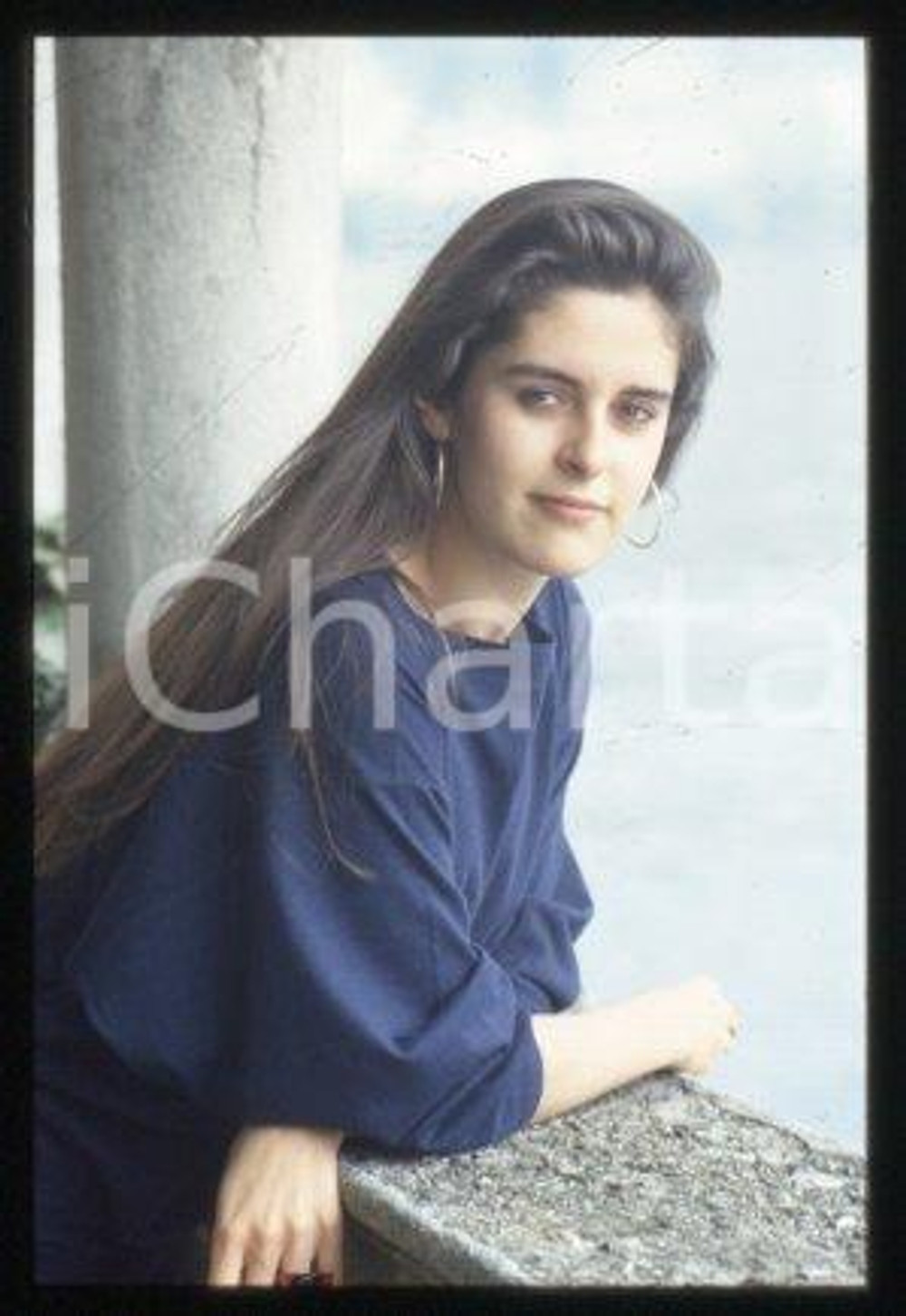 Domitilla CALAMAI ITALIA Ritratto della scrittrice 1987 * 35 mm vintage slide 12