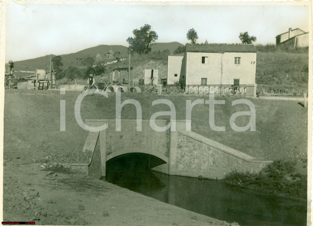 Fotografia d'epoca originale 1931 GROSSETO Bonifica fondiaria pianura Grossetana 1