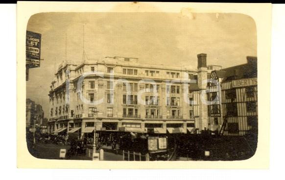 Fotografia d epoca originale 1924 LONDON Regent Street con i grandi magazzini LIBERTY Foto 7x4 cm 1