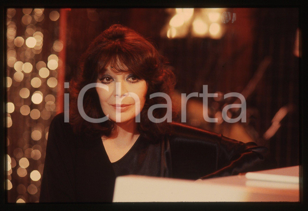 35mm vintage slide* 1985ca MUSICA Juliette GRÉCO Ritratto della cantante (30)