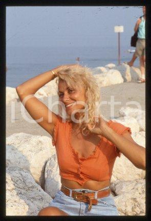 35mm vintage slide* 1985 ca ITALIA Rossella GARDINI Ritratto di attrice (46)