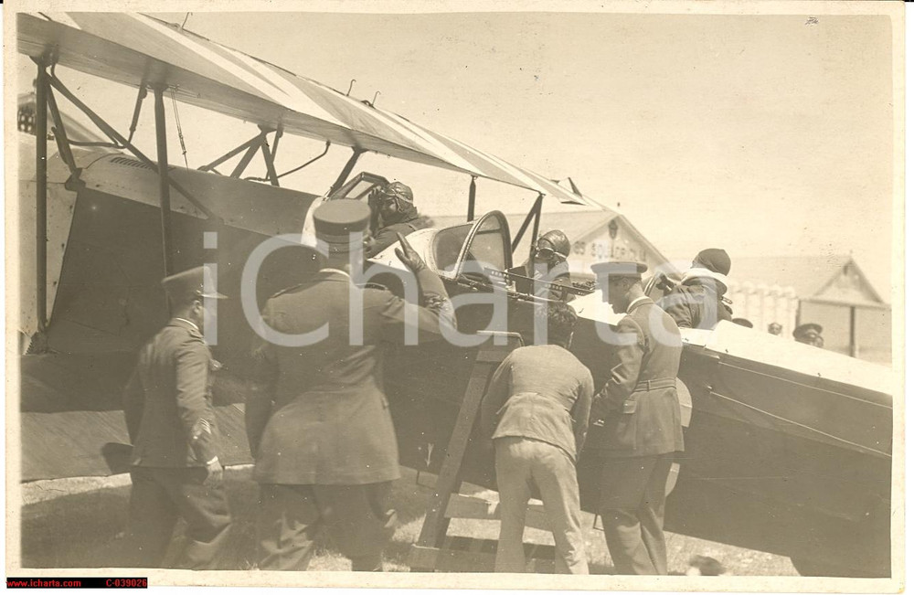 Fotografia d epoca originale 1931 LIBIA, Umberto Savoia e Maria JosÃ© su IMAM RO 1 1