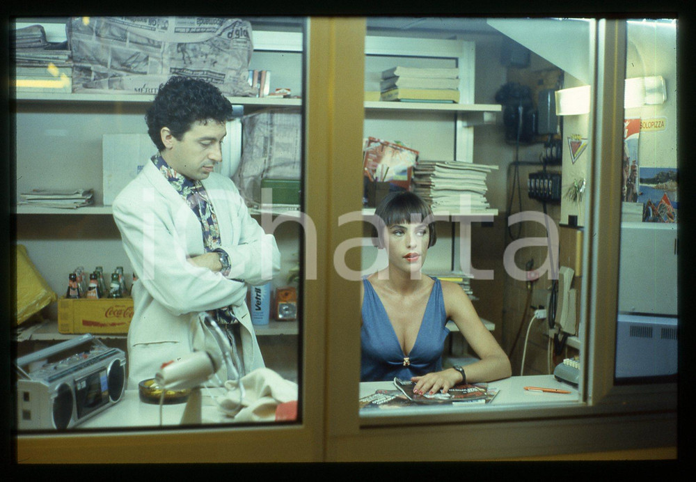 35mm vintage slide* 1987 KAMIKAZEN Antonio CATANIA Laura FERRARI nel film