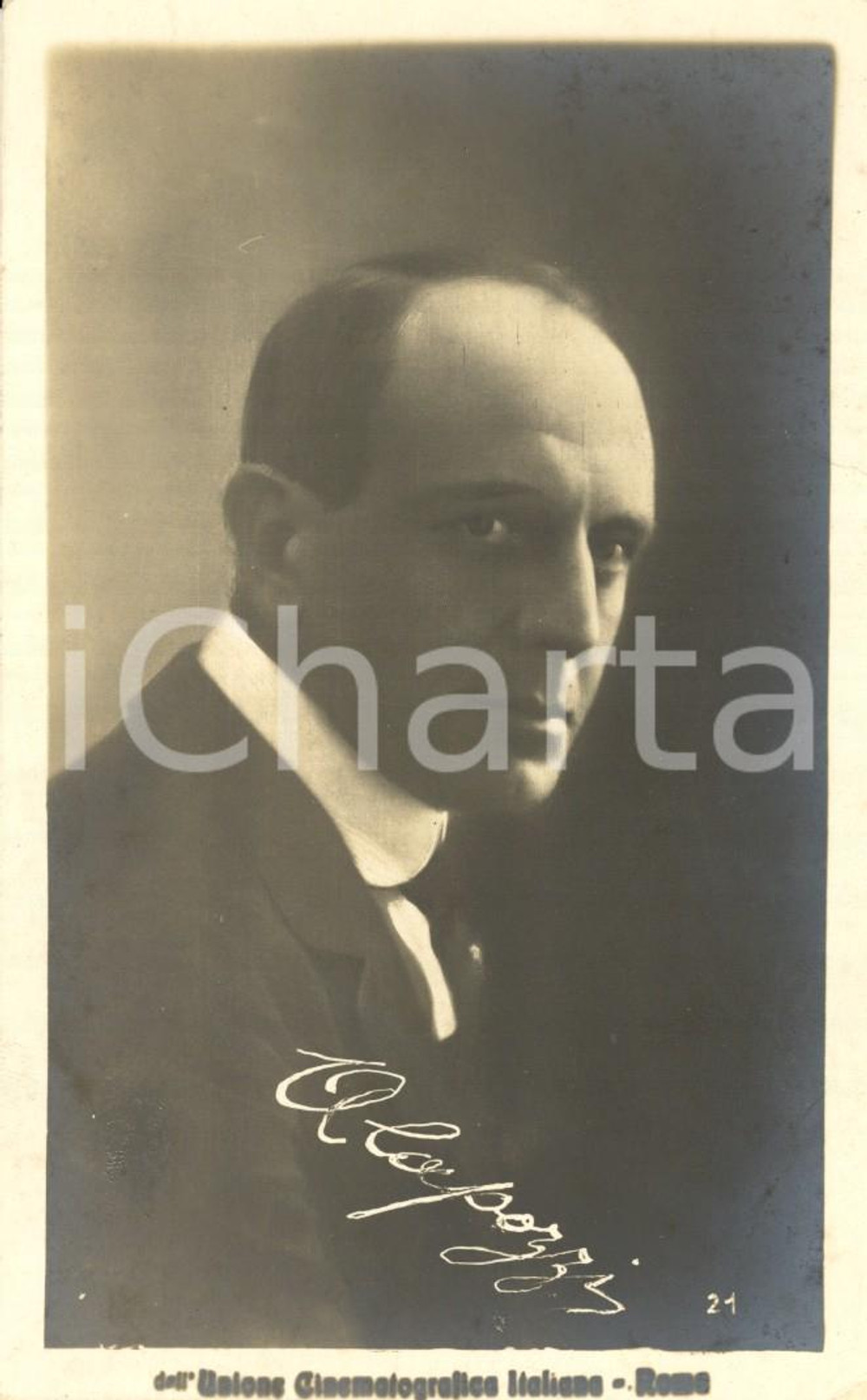 Cartolina originale da collezione 1920 CINEMA Attore Alberto CAPOZZI Ritratto Cartolina FP NV 1