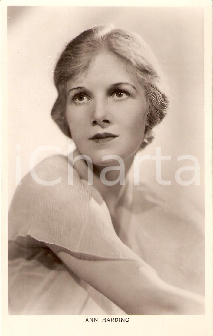 Cartolina originale da collezione 1930 ca CINEMA Actress Ann HARDING Portrait Cartolina FP NV 1