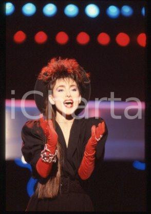 Julie PIETRI - FRANCE Ritratto della cantante 1985 ca * 35 mm vintage slide 16
