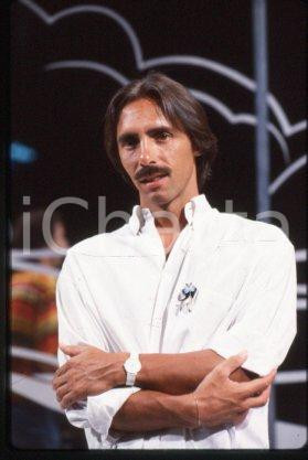 35mm vintage slide* 1982 ca ITALY Pop-rock singer-songwriter Marco FERRADINI 16