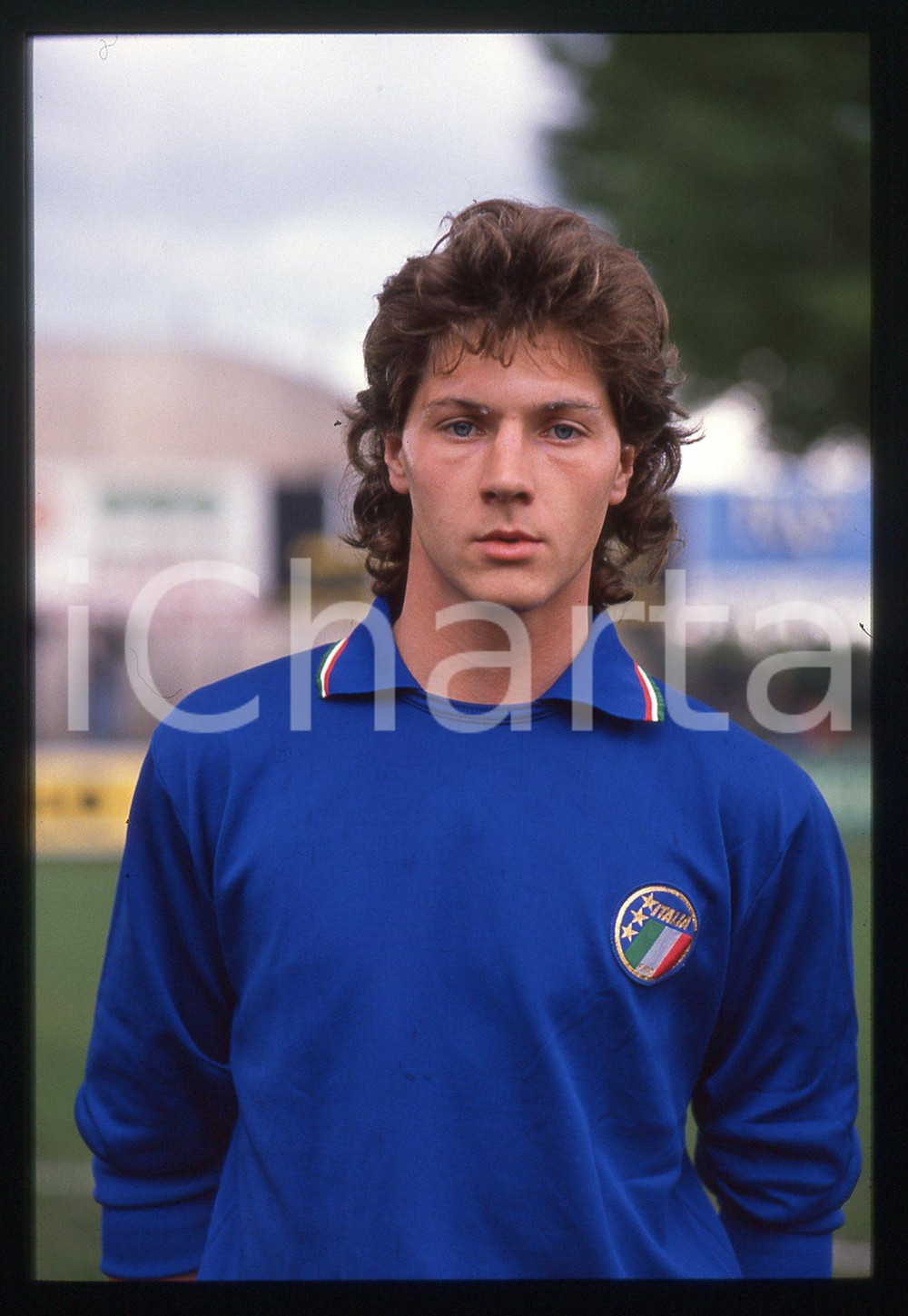 35mm vintage slide* 1989 CALCIO - B ITALIA Nazionale UNDER 21 Massimo SUSIC