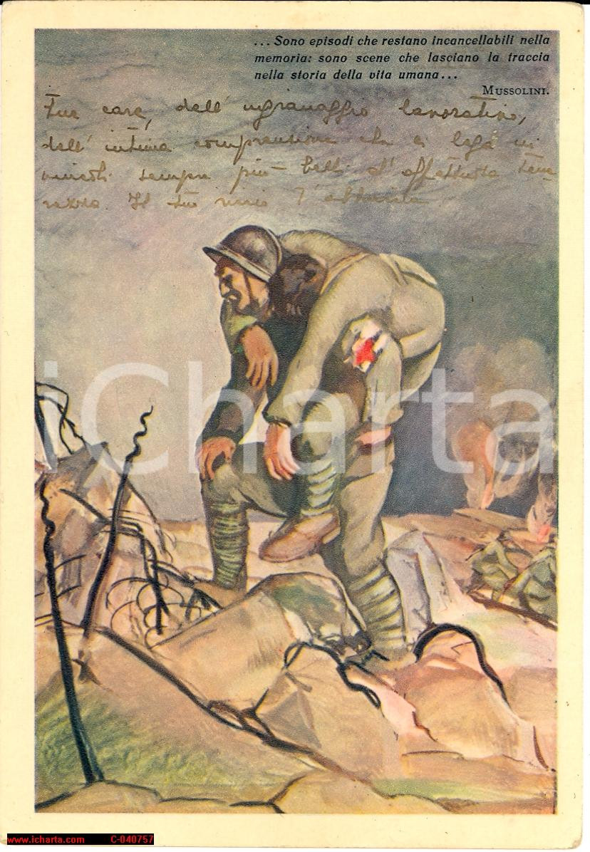 Cartolina originale da collezione 1940 ROMA Assistenza orfani medici Caduti Cartolina Gino FRATTANI Virgilio GUZZI 1