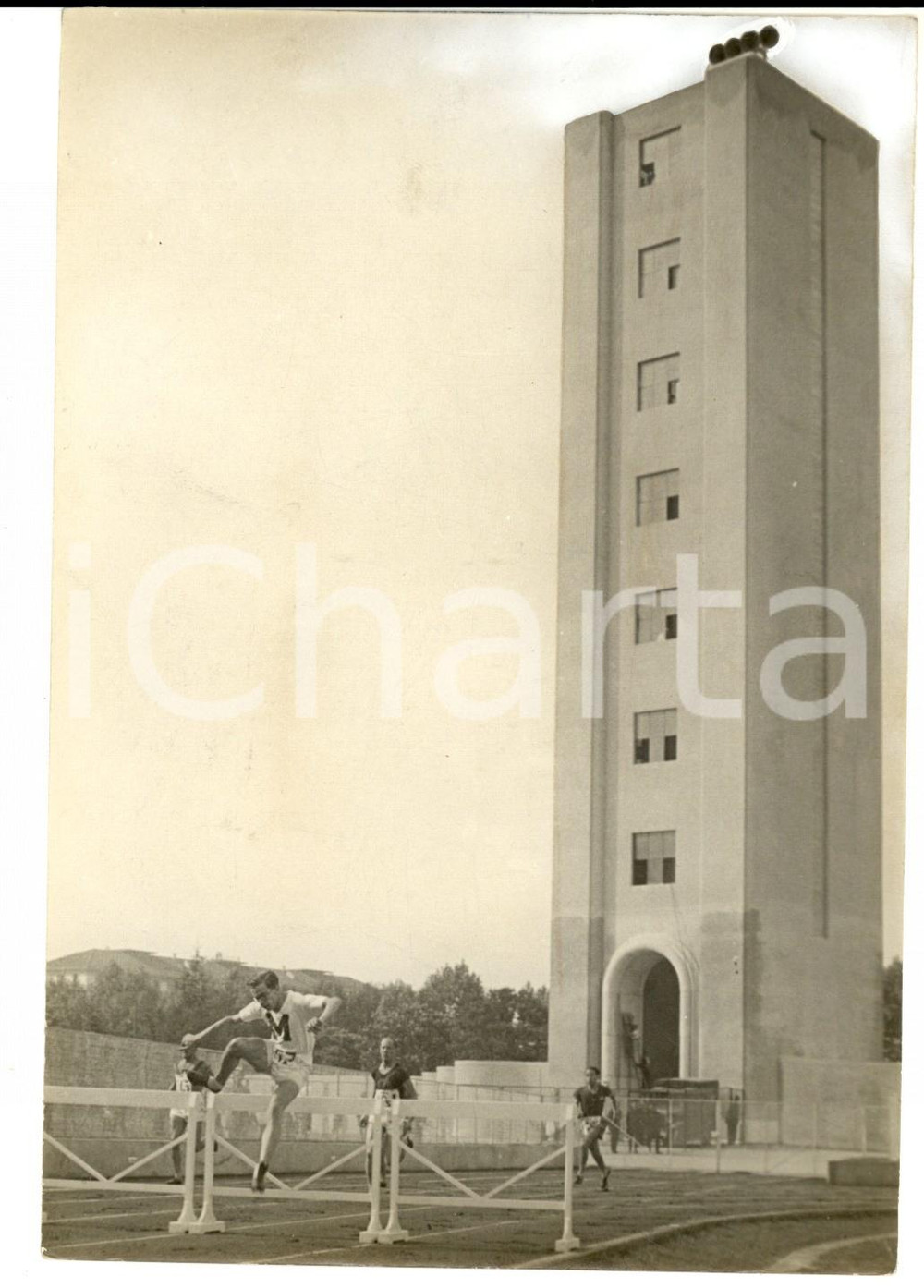 Fotografia d epoca originale 1933 TORINO LITTORIALI Stadio OLIMPICO giÃ  MUSSOLINI  Gara 400 metri ATLETICA 1